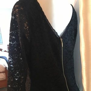 Elegant BLACK LACE dress Sz 12